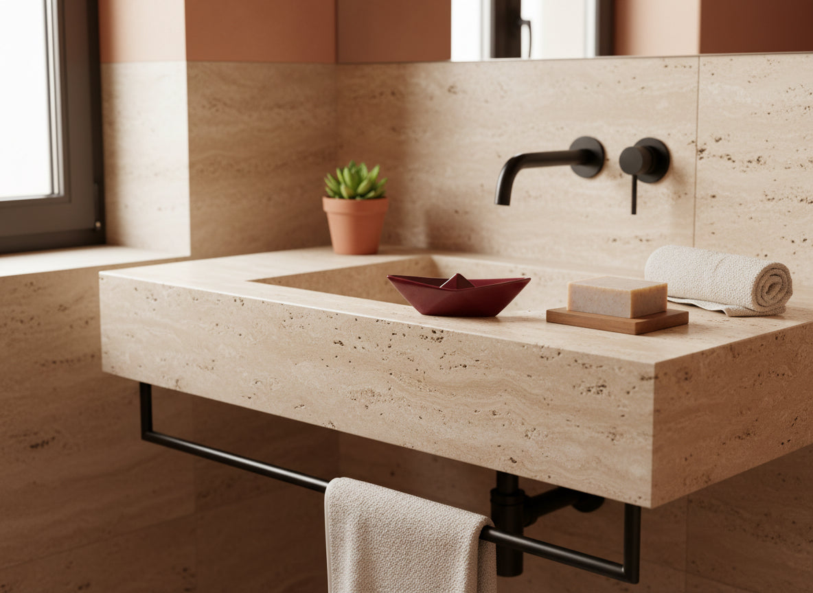 Barchetta smaltata Popikò in ceramica artigianale Made in Italy, finitura lucida color bordeaux, design contemporaneo.